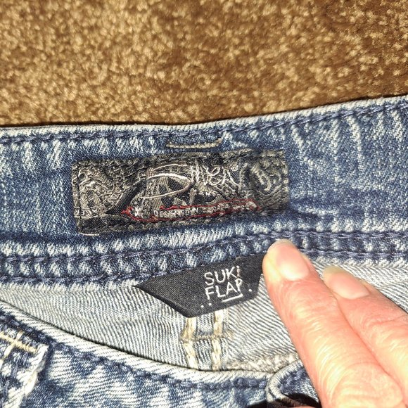 Silver Suki Flap Pocket Jeans With Embroidery - Picture 4 of 15